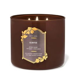 Bath & Body Works Leaves Scented 3-Wick Candle - 411g-picture-42