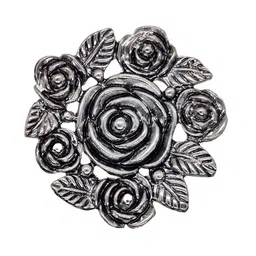 FURE Rhodium-Plated Adjustable Finger Ring-image-5