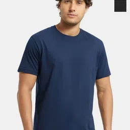 Jockey Pack of 2 Super Combed Cotton Rich Round Neck Half Sleeve Tshirt-2714-picture-41
