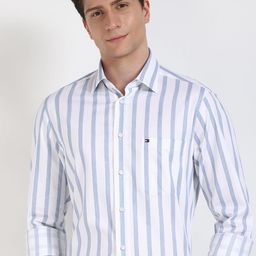 Tommy Hilfiger Men Relaxed Opaque Striped Casual Shirt-image-79