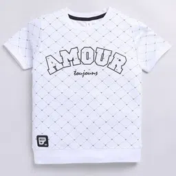Ginie Boys Typography Printed T-shirt-image-12