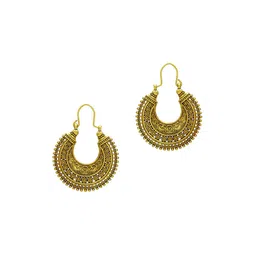 MEMOIR Gold-Plated Contemporary Hoop Earrings-image-33