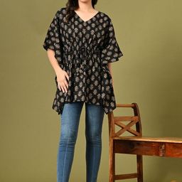 Sangria Women Cotton Self Design Kaftan Tops-picture-18