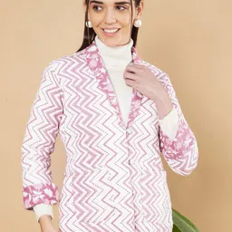 COTLAND FASHION Printed Long Sleeve  Single Breasted Blazers-picture-28