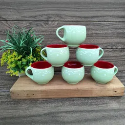 laghima jadon Multicoloured Printed Ceramic Glossy Cups Set of Cups and Mugs image 2