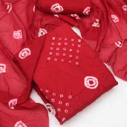 DIVASTRI Bandhani Dyed Unstitched Dress Material-44