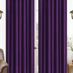 BELLA TRUE Purple 2 Pieces Door Curtains-picture-0