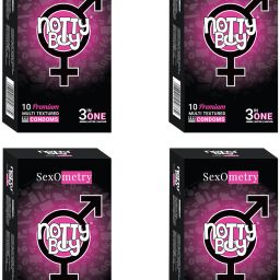 3 in One Ribbed and Dotted Condom-13