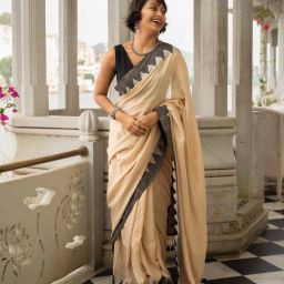 Ready to Wear Woven Sharara Saree Handloom Pure Cotton Saree-image-22