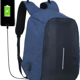 Medium 30 L Laptop Backpack Anti Theft Backpack with USB Charging port 15.6 Inch Laptop- Bagpack Waterproof Casual Unisex Bag for School Collage Office Suitable for men Women (Blue)-image-65