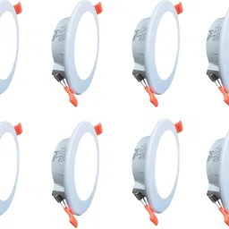 MVL Maxa 10-Watts Round Led Panel Conceal Down Light White Pack of 8 Ceiling Light Ceiling Lamp-12