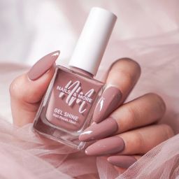 Argan Oil Infused Gel Shine Nail Polish Lacquer 44 Rosy Brown-image-34