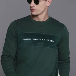 Louis Philippe Jeans Embroidered Detail Sweatshirt-picture-17