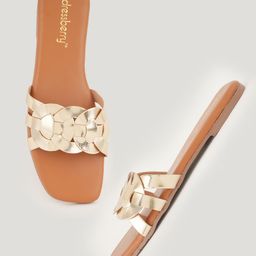 DressBerry Women Embellished Open Toe Flats-14