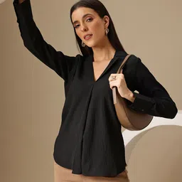 Chemistry Crepe Shirt Style Top-image-62