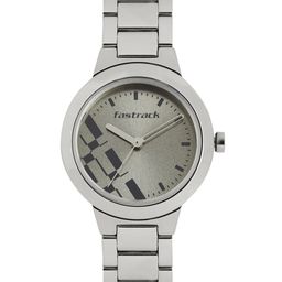 Fastrack Women Gunmetal-Toned Dial Watch 6150SM01-50