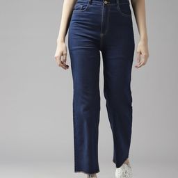 Roadster Women Straight Fit High-Rise Stretchable Jeans-image-9
