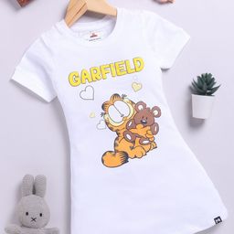 YK X Minute Mirth Garfield Print Cotton T-shirt Dress-image-38