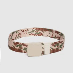 HIGHLANDER Men Beige & Brown Camouflage Print Belt-picture-35