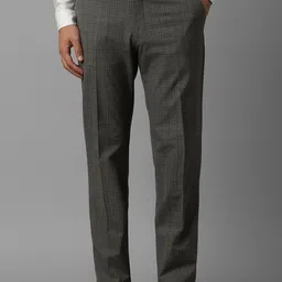 Louis Philippe Men Checked Slim Fit Trouser-picture-11