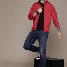Roadster Men Solid Windcheater Sporty Jacket-image-17