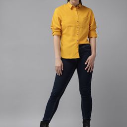 UTH by Roadster Girls Navy Blue Solid Denim Jeggings-image-53