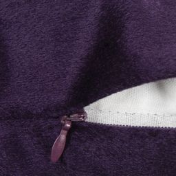 HOUZZCODE Purple Set of 5 Solid Square Cushion Covers image 4