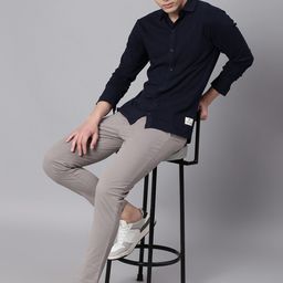 Hubberholme Men Classic Pure Knitted Cotton Casual Shirt-image-26