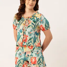 ETC Floral Printed Night Suit-image-62