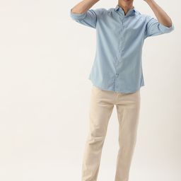 Mast & Harbour Men Standard Opaque Pure Cotton Casual Shirt-image-7
