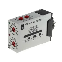 RS PRO Single Function Timer Relay Plug In Mount 12 - 240 V AC/DC DPDT Model No. 1785023-25