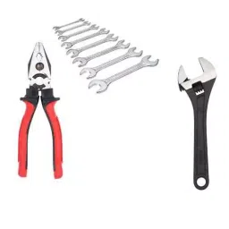 Hillgrove 203.2 mm (8 Inch) Universal Multi-Function Adjustable Wrench, 8 Pcs Open End Wrench Combo, HGCM442M1-24