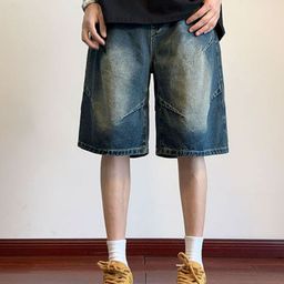 StyleCast Men Loose Fit Denim Shorts-image-87