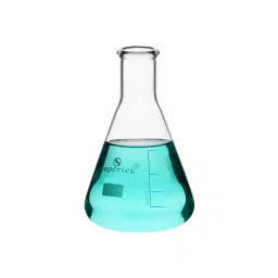 Supertek Graduated Conical Flask, Transparent, Capacity 500 ml, 15.124.0500IS (Pack of 10) image 1