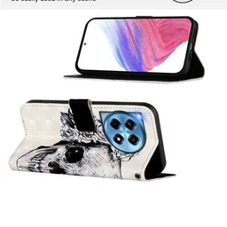 PEEPERLY Conversational Printed Oneplus 12 Flip Case Mobile Accessories image 2
