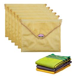 Kuber Industries Gold-Toned Set of 6 Regular Multi-Utility Organisers-44