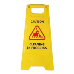 GENERIC Cleaning in Progress Signage Board Plastic, Yellow (Pack of 5 Pcs)-23