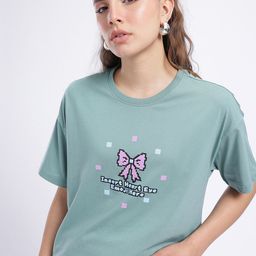 glitchez Oversize Drip Printed T-shirt-image-66