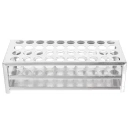 RELIGLAS 25 mm x 12 Holes Stainless Steel Test Tube Stand, 14.375.06-30
