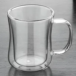 We3 Transparent Solid Glass Glossy Cups Set of Cups and Mugs image 3