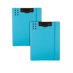POLEN A4 Foldable Clipboard File Exam Board Polypropylene Blue (Pack of 2)-picture-32