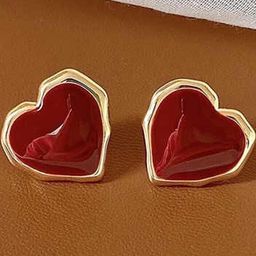 Adornity Women Red Earrings-image-88