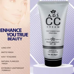 A.D.S Color Complexion Moisture Rich Instant SPF20 CC Cream- 60g-Shade-03 image 4