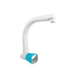 SUPREME Crown Series Wall Sink Tap Quarter Turn Plastic, Blue-12