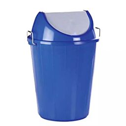 MOFNA 20 L Blue HDPE Swing Lid Dustbin-4