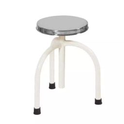 A ONE HOSPICARE Powder Coated Mild Steel Revolving Stool with SS Top and 3 Legs, AOH - 194 (F)-picture-12