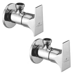 Cliquin Opera Series Wall Mount Brass Angle Valve with Wall Flange in Chrome Finish (Pack of 2 Pcs)-image-20
