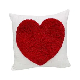 THROWPILLOW White & Red Embellished Square Cushion Covers-image-79