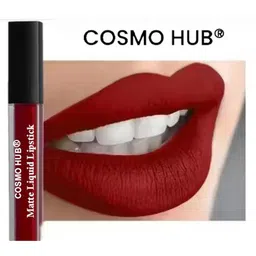 COSMO HUB Set Of 2 Long Lasting Matte Liquid Lipsticks - 20 ml Each - Red & Maroon-picture-5