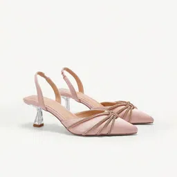 PURPLEHUNT Women Ebellished Slim Heeled Mules-image-93
